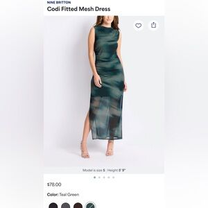 Nine Britton Fitted Mesh Dress